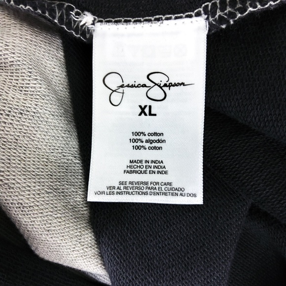 NWT Jessica Simpson dip dyed raw hem sweatshirt - Picture 5 of 6
